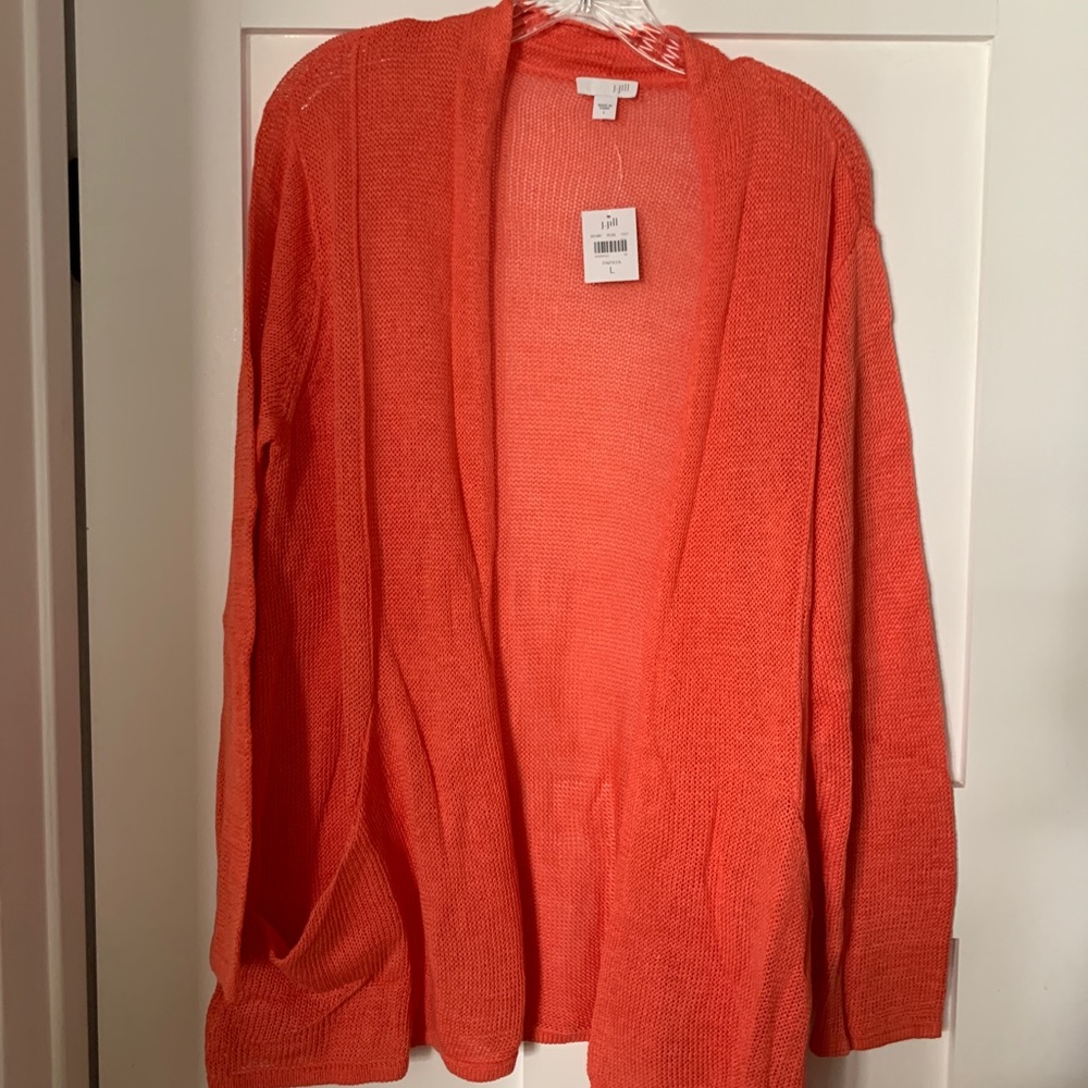 J Jill Lightweight Cardigan Sweater, Size L, New With Tags